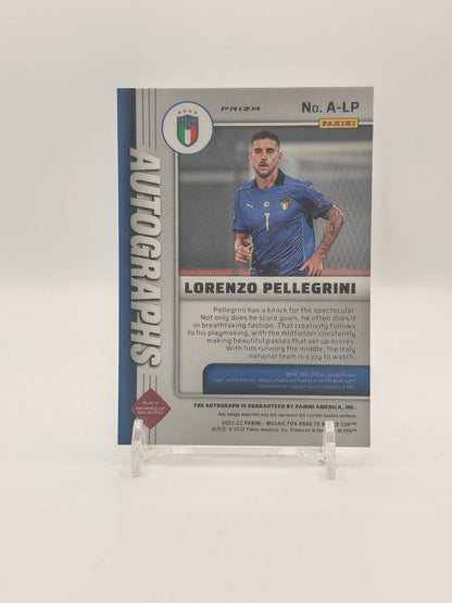 2021-22 PANINI MOSAIC ROAD TO FIFA WORLD CUP LORENZO PELLEGRINI ITALIA AUTOGRAPHS AUTO