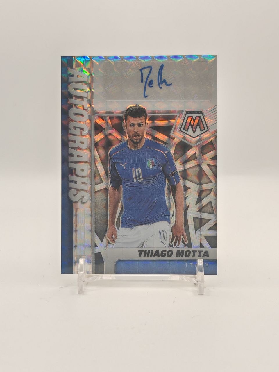 2021-22 PANINI MOSAIC ROAD TO FIFA WORLD CUP THIAGO MOTTA ITALIA AUTOGRAPHS AUTO