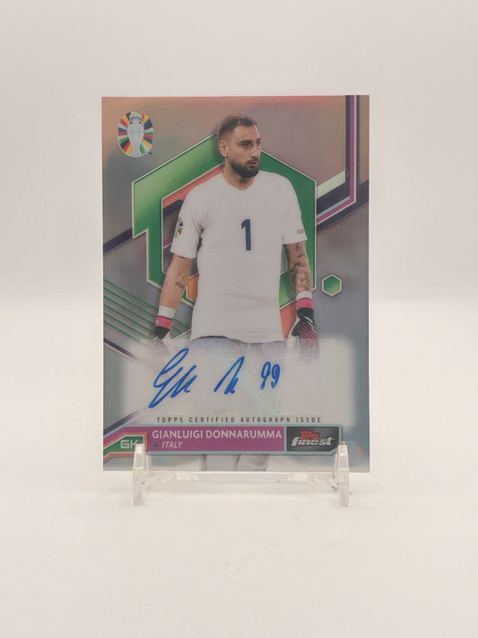 2023 TOPPS FINEST ROAD TO UEFA EURO 2024 GIANLUIGI DONNARUMMA ITALIA AUTO