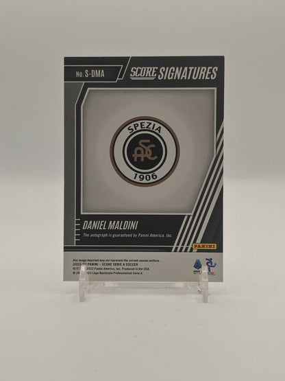 2022-23 PANINI SCORE SERIE A DANIEL MALDINI SPEZIA SCORE SIGNATURES AUTO 01/39