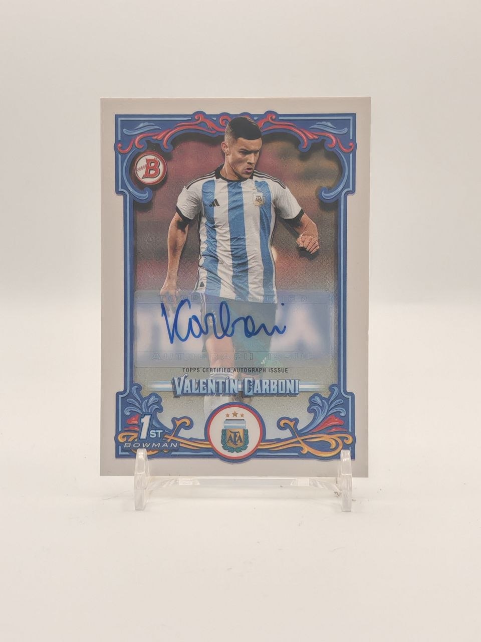 2023 TOPPS BOWMAN ARGENTINA VALENTÍN CARBONI AUTO 1ST BOWMAN