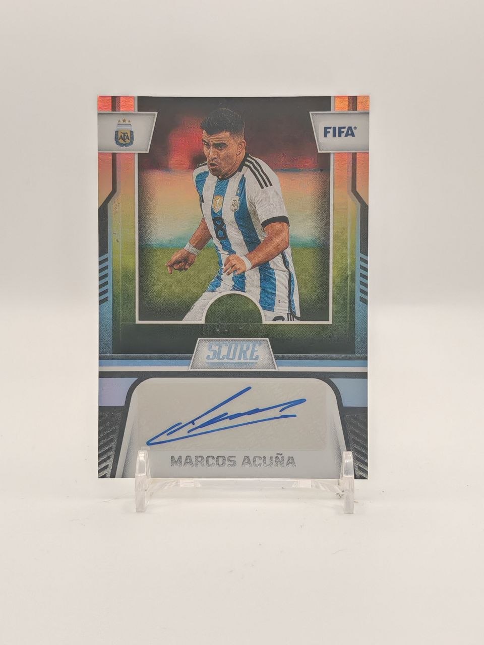 2023-24 PANINI SCORE FIFA MARCOS ACUÑA ARGENTINA AUTO 36/49