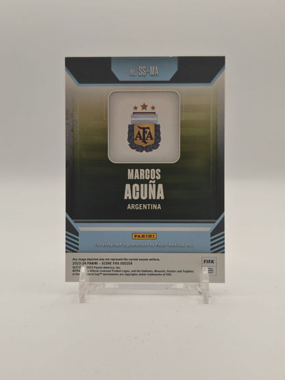 2023-24 PANINI SCORE FIFA MARCOS ACUÑA ARGENTINA AUTO 36/49