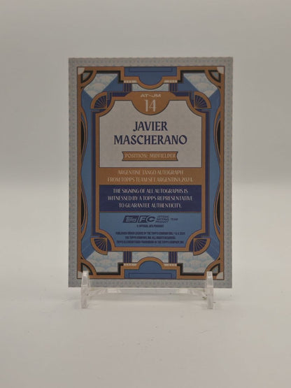 2023 TOPPS FINEST ARGENTINA JAVIER MASCHERANO AUTO 024/250