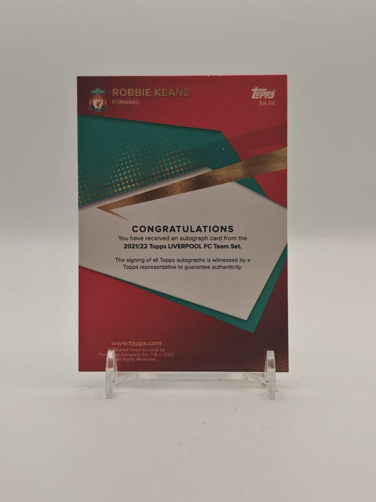 2021-22 TOPPS LIVERPOOL FC TEAM SET ROBBIE KEANE AUTO