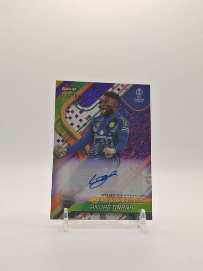 2024-25 TOPPS FINEST UEFA CLUB COMPETITIONS ANDRÉ ONANA MANCHESTER UNITED AUTO 019/199