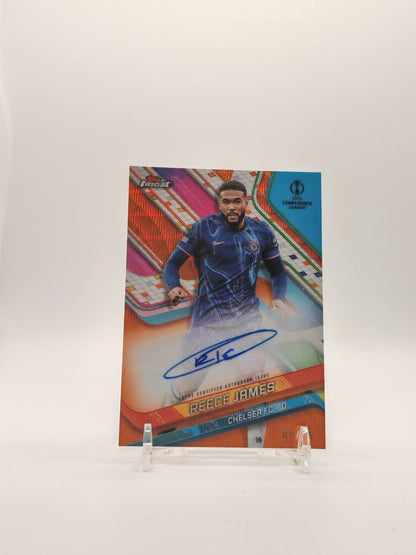 2024-25 TOPPS FINEST UEFA CLUB COMPETITIONS REECE JAMES CHELSEA AUTO 08/25