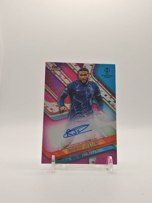 2024-25 TOPPS FINEST UEFA CLUB COMPETITIONS REECE JAMES CHELSEA AUTO 036/125