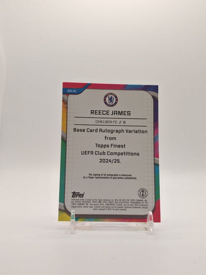 2024-25 TOPPS FINEST UEFA CLUB COMPETITIONS REECE JAMES CHELSEA AUTO 036/125