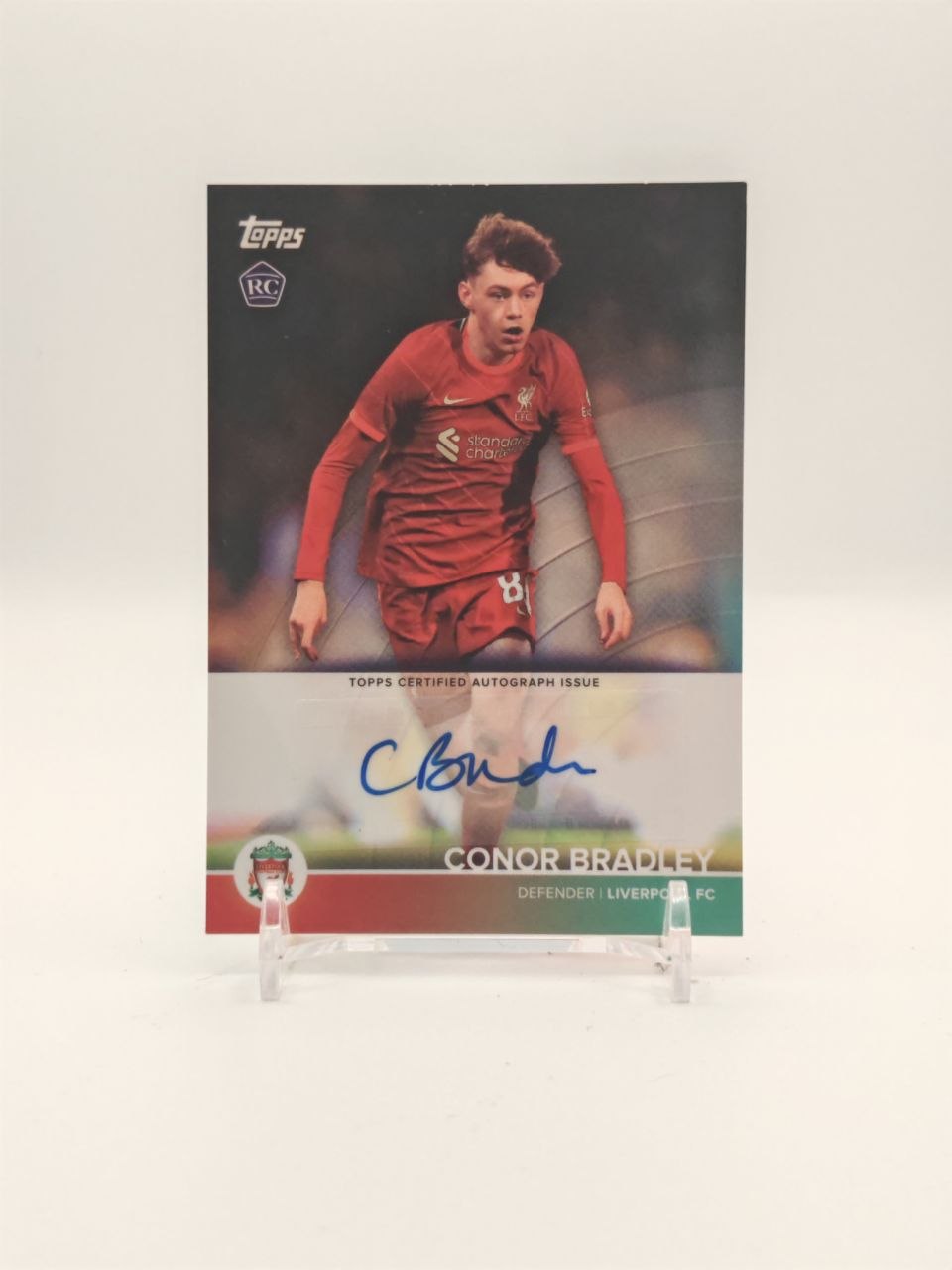 2021-22 TOPPS LIVERPOOL FC TEAM SET CONOR BRADLEY AUTO RC