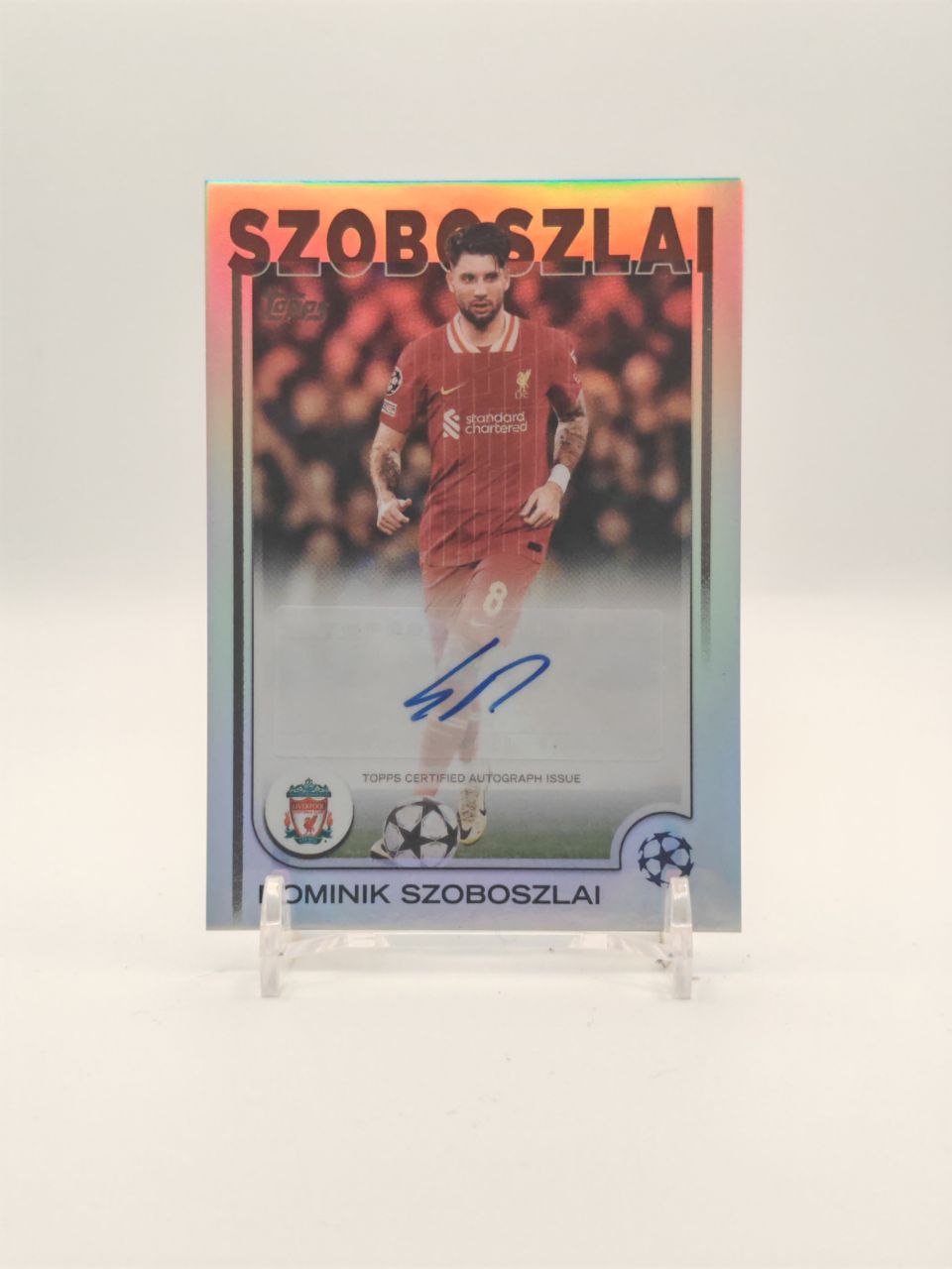 2024-25 TOPPS UEFA CLUB COMPETITIONS DOMINIK SZOBOSZLAI LIVERPOOL AUTO