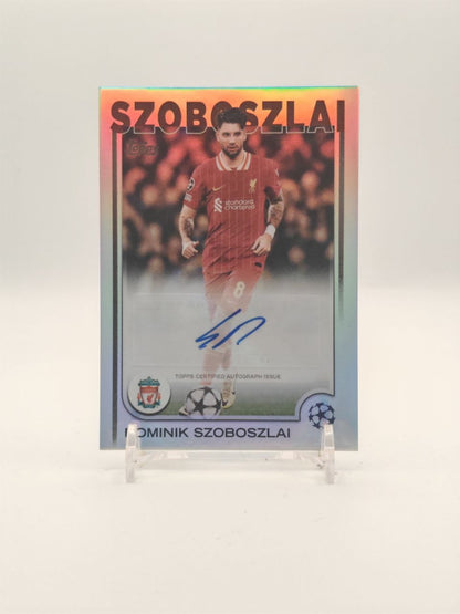 2024-25 TOPPS UEFA CLUB COMPETITIONS DOMINIK SZOBOSZLAI LIVERPOOL AUTO