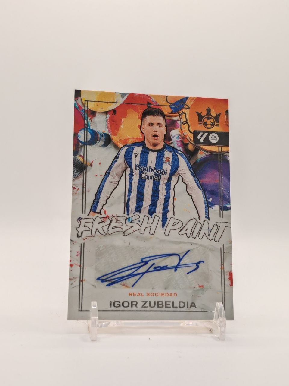 2025-26 PANINI PITCH KINGS IGOR ZUBELDIA REAL SOCIEDAD FRESH PAINT AUTO