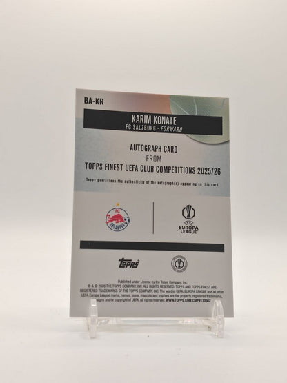 2025-26 TOPPS FINEST UEFA CLUB COMPETITIONS KARIM KONATÉ SALISBURGO AUTO