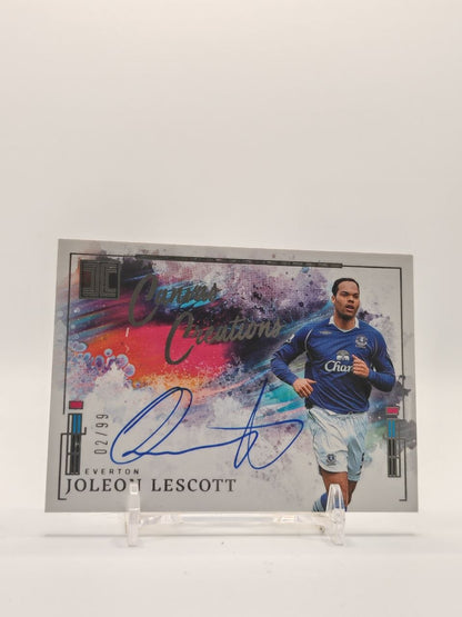 2024-25 PANINI IMPECCABLE PREMIER LEAGUE JOLEON LESCOTT EVERTON CANVAS CREATIONS AUTO 92/99