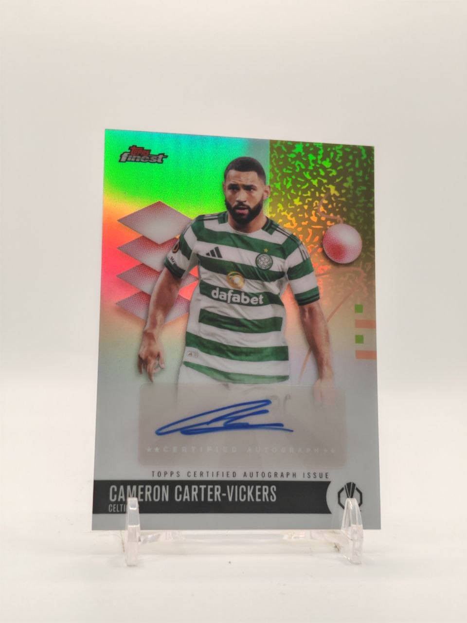 2025-26 TOPPS FINEST UEFA CLUB COMPETITIONS CAMERON CARTER-VICKERS CELTIC AUTO