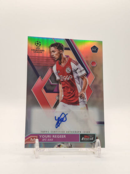 2022-23 TOPPS FINEST UEFA CLUB COMPETITIONS YOURI REGEER AJAX AUTO RC