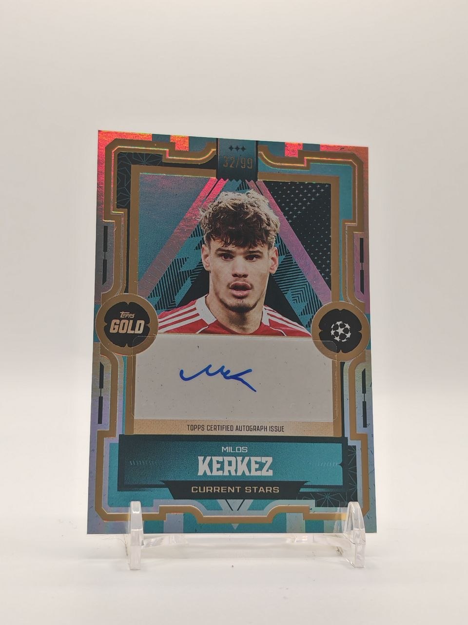 2026 TOPPS GOLD UEFA CLUB COMPETITIONS MILOS KERKEZ LIVERPOOL CURRENT STARS AUTO 32/99