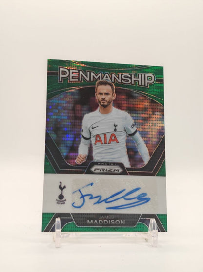2023-24 PANINI PRIZM PREMIER LEAGUE JAMES MADDISON TOTTENHAM PENMANSHIP AUTO