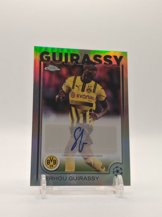 2024-25 TOPPS CHROME UEFA CLUB COMPETITIONS SERHOU GUIRASSY BORUSSIA DORTMUND AUTO