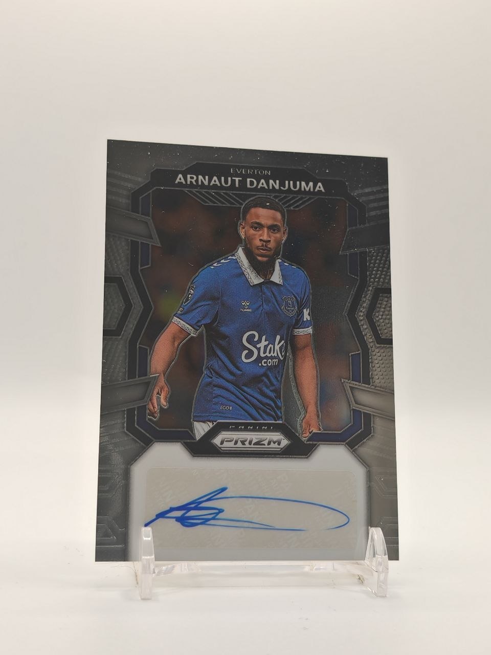 2023-24 PANINI PRIZM PREMIER LEAGUE ARNAUT DANJUMA EVERTON SIGNATURES AUTO
