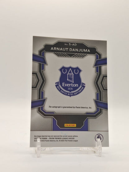 2023-24 PANINI PRIZM PREMIER LEAGUE ARNAUT DANJUMA EVERTON SIGNATURES AUTO