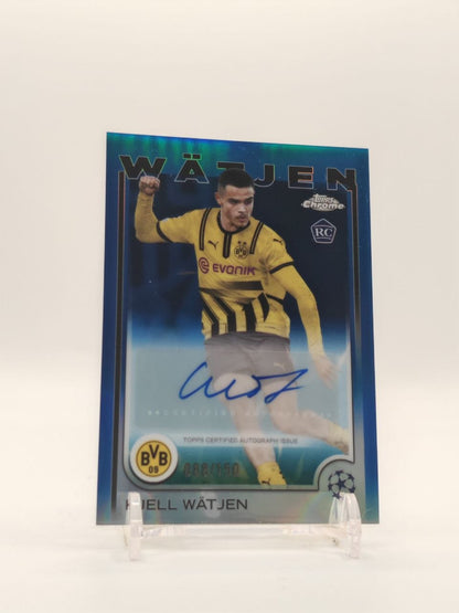 2024-25 TOPPS CHROME UEFA CLUB COMPETITIONS KJELL WÄTJEN BORUSSIA DORTMUND AUTO RC 088/150