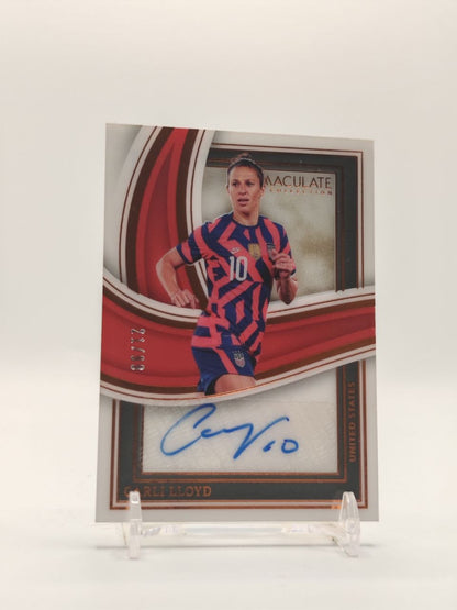 2023-24 PANINI IMMACULATE COLLECTION CARLI LLOYD USA AUTO 21/99