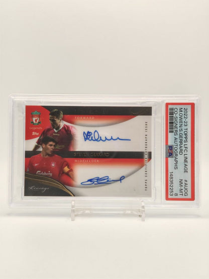 2022-23 TOPPS LINEAGE MICHAEL OWEN & STEVEN GERRARD DUAL AUTO