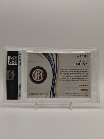 Card autografata di Aldo Serena, retro