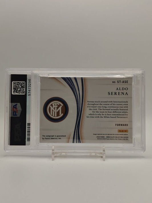 Card autografata di Aldo Serena, retro