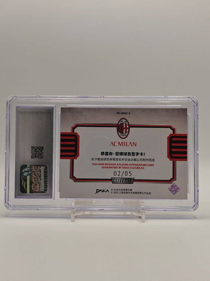 Retro DAKA AC Milan Ineffable dual autograph 02/05 nella custodia CGC