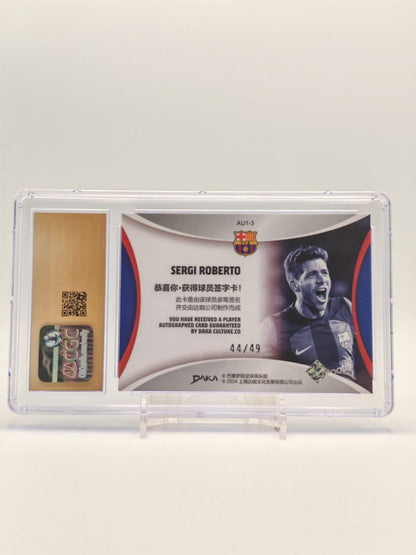 Retro card Sergi Roberto FC Barcelona DAKA numerata 44/49