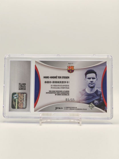 Retro card Marc-André ter Stegen FC Barcelona DAKA numerata 01/15