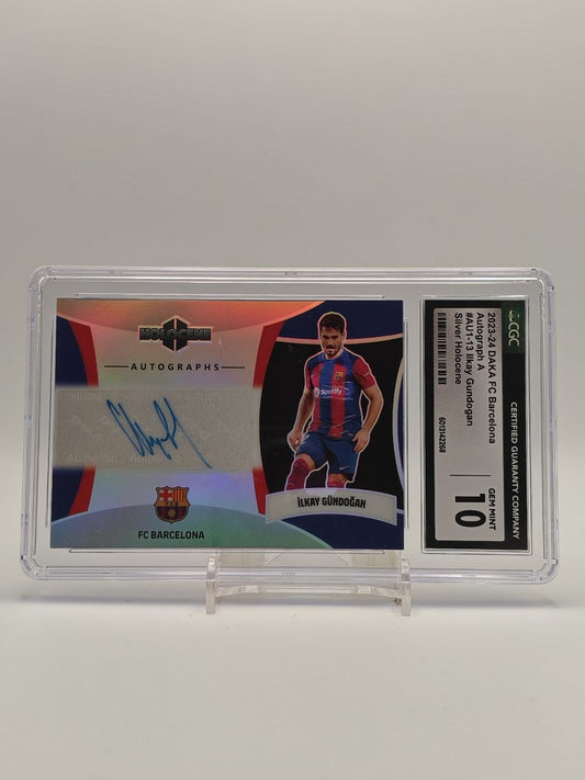 Fronte card İlkay Gündoğan FC Barcelona DAKA autografata 06/19 CGC 10