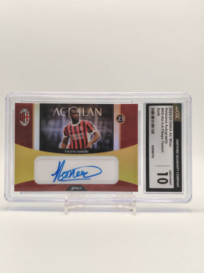 Fronte card Fikayo Tomori AC Milan DAKA autografata Gold CGC 10