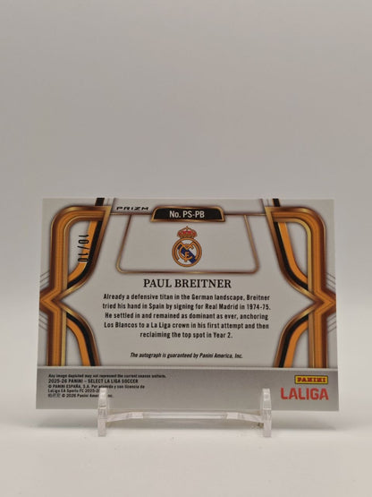 Paul Breitner Panini Select Pitchside Signatures auto 10/10, retro