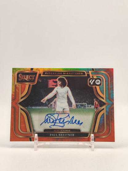 Paul Breitner Panini Select Pitchside Signatures auto 10/10, fronte