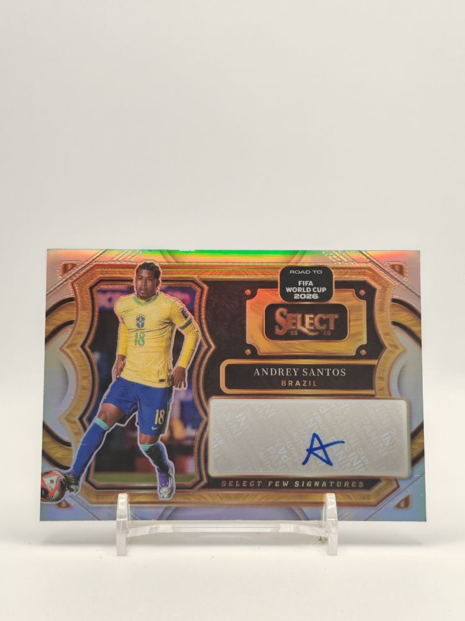 Fronte card Andrey Santos Brasile Panini Select Few Signatures autografata