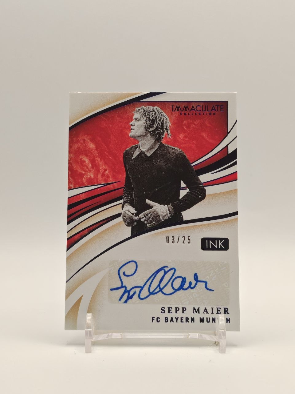 Fronte Sepp Maier Panini Immaculate Ink auto 03/25