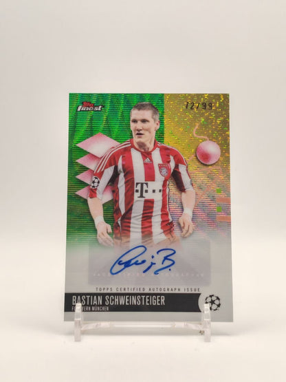Fronte Bastian Schweinsteiger Topps Finest auto 72/99