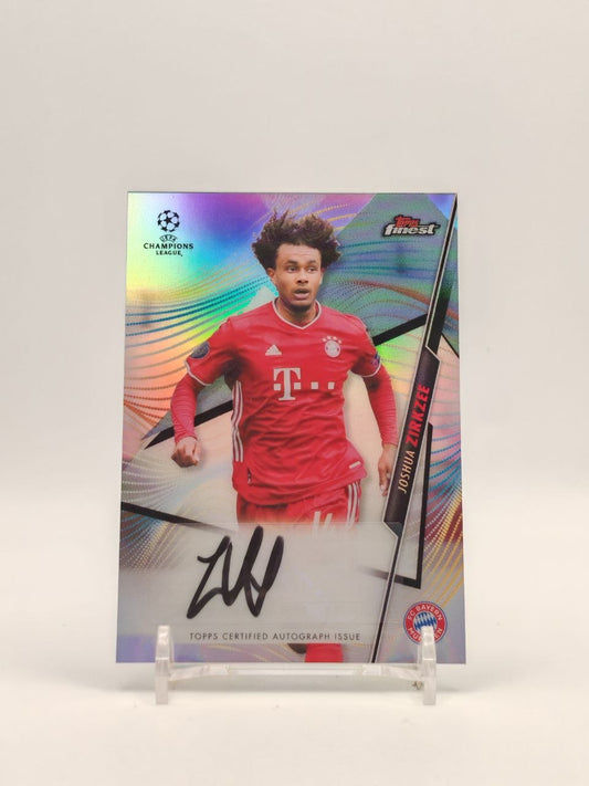 Fronte Joshua Zirkzee Bayern München Topps Finest auto