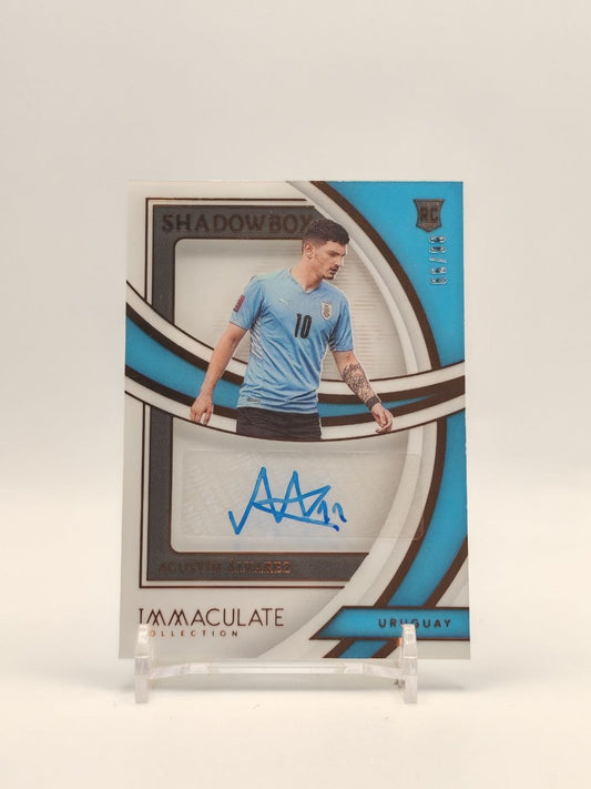 Fronte Agustín Álvarez Uruguay Immaculate Shadowbox autografata