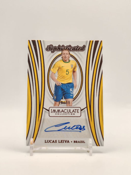 Fronte Lucas Leiva Brazil Panini Immaculate Sophisticated auto 69/99