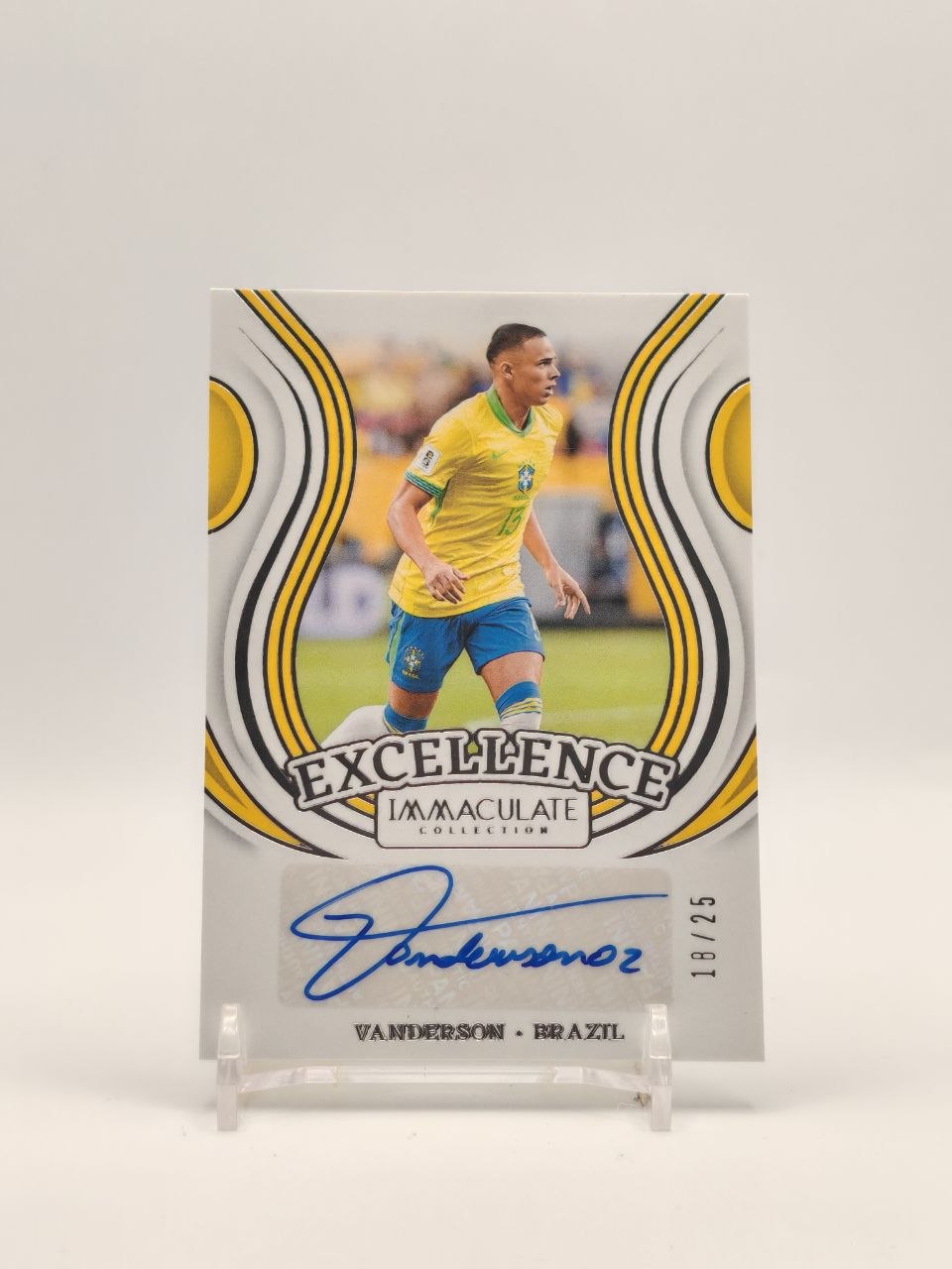 Fronte Vanderson Brazil Panini Immaculate Excellence auto 18/25