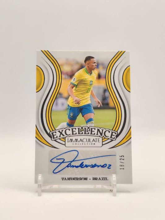Fronte Vanderson Brazil Panini Immaculate Excellence auto 18/25