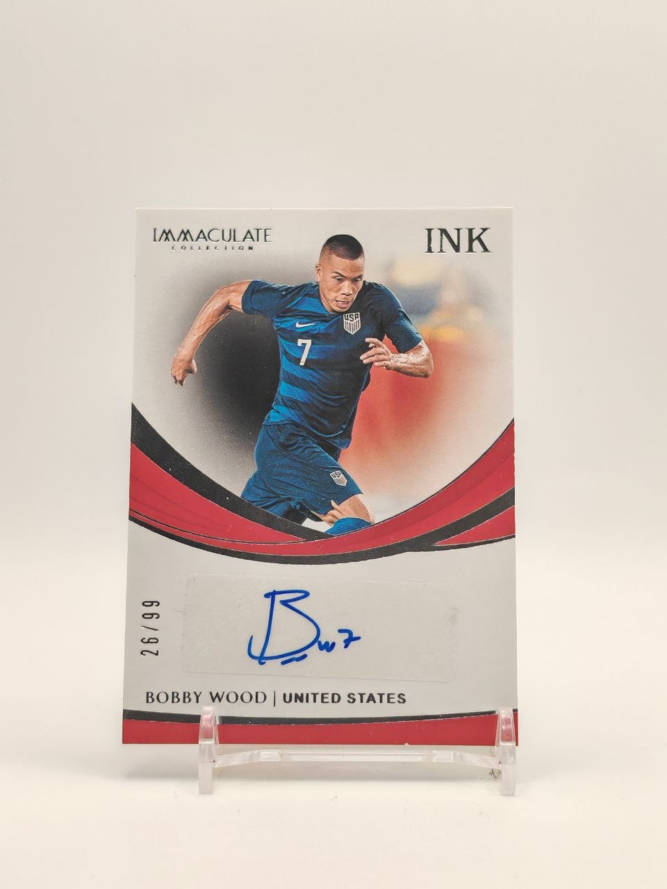 Fronte Bobby Wood United States Panini Immaculate Ink auto 26/99