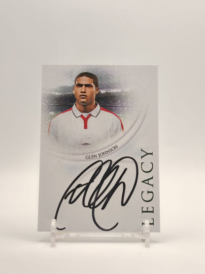 Fronte Glen Johnson Futera Unique Legacy autografata