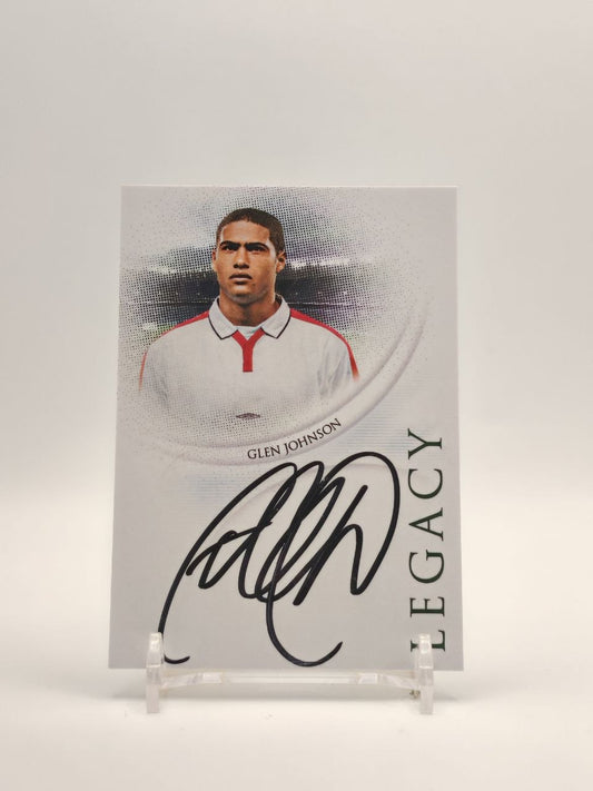 Fronte Glen Johnson Futera Unique Legacy autografata