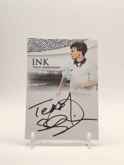 Fronte Teddy Sheringham Futera Unique Ink autografata